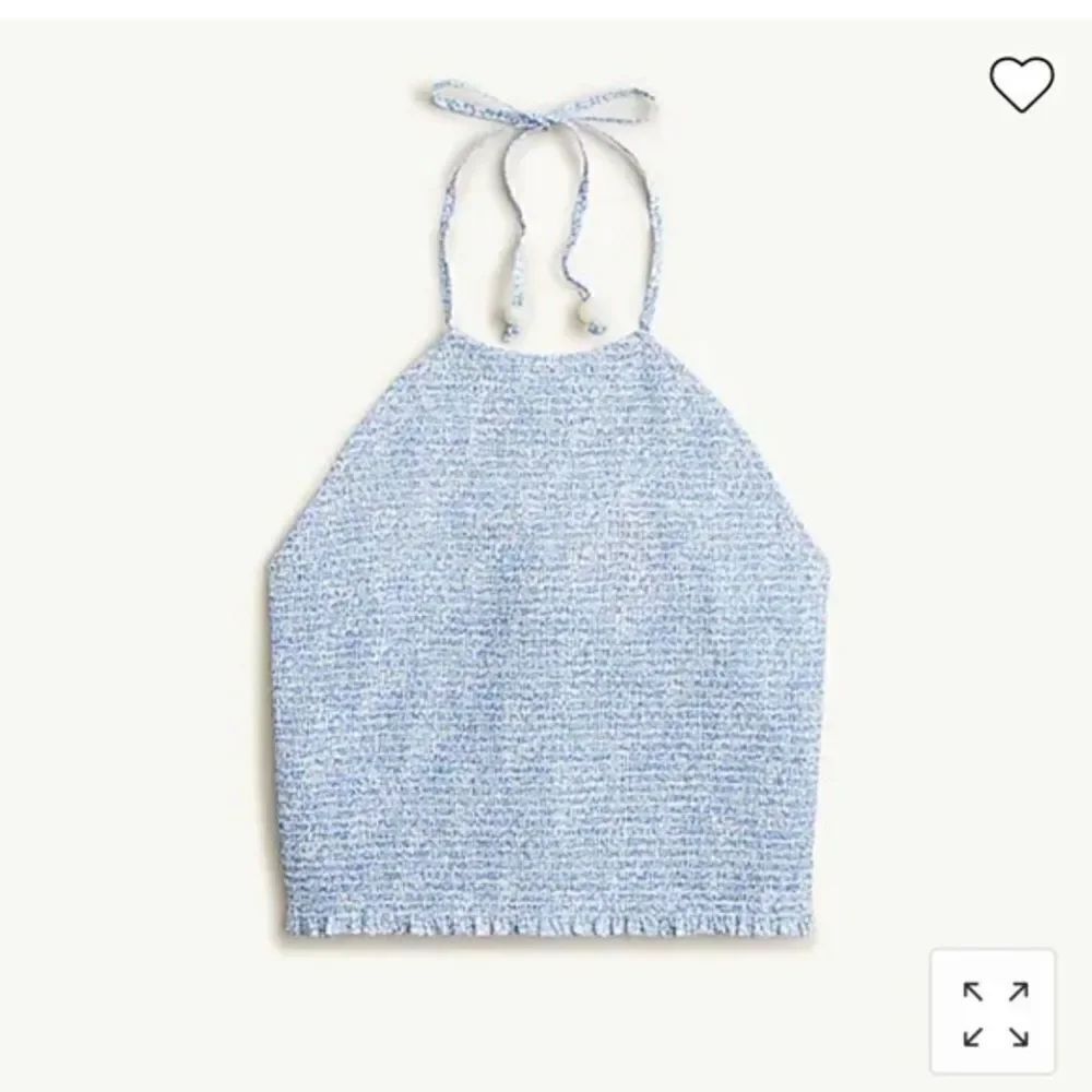 J Crew Smock Organic Cotton Halter Top in Liberty® Jacqueline Blossom Fabric NWT